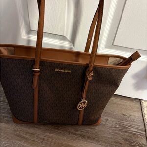 Michael Kors Brown Signature Tote Bag